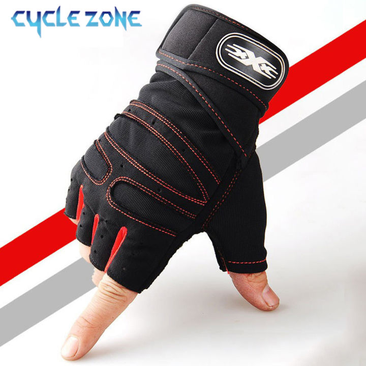 Workout Gloves for Men Women Half Finger Glove with Wrist Wrap for