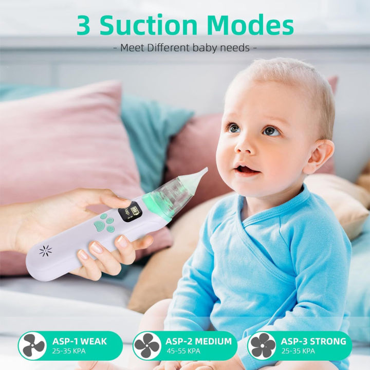 Snot Machine Electric Nasal Aspirator Snot Sucker for Babies And Kids Nasal Care ...