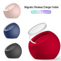 Desk Ball Shape Magnetic Silicone Charging Holder for Magsafe Apple IPhone 15 14Pro Mac Safe Wireless Charger Dock Station Stand. 