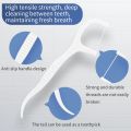 Oral Health 150/300/600 pcs Dental Floss Picks Toothpick With Thread Fil Dentairehilo Dental Flosser Tooth Threads Teeth Cleanin.