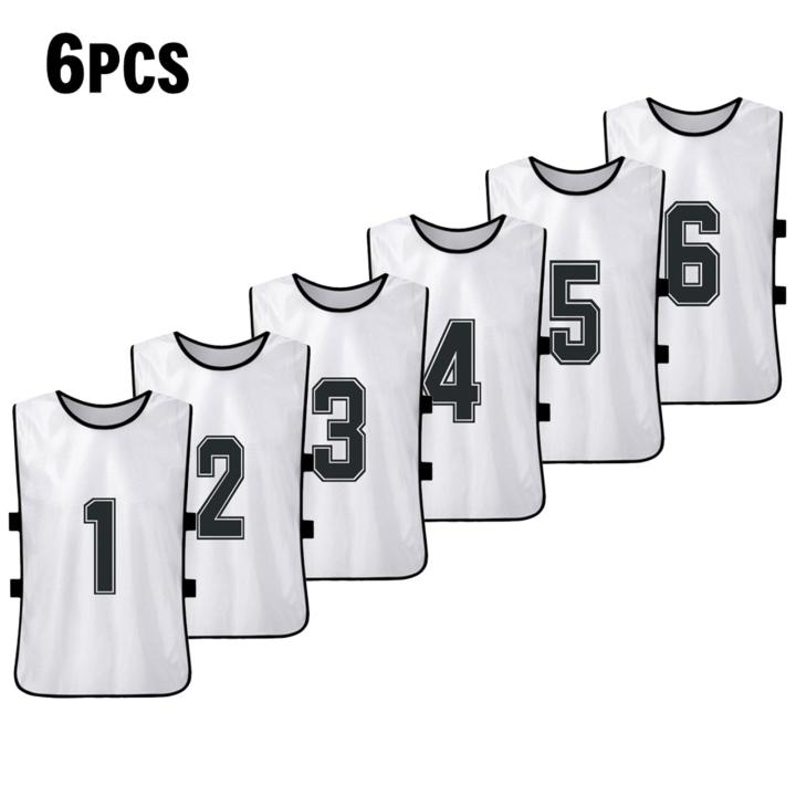 6/12PCS%20Kid's%20Football%20Pinnies%20Quick%20Dry%20Soccer%20Jersey%20Youth%20Sports%20Scrimmage%20Basketball%20Team%20Training%20Numbered%20Bibs%20Sports%20Vest%20-%20Image%202