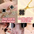Fashion Four Leaf Clover Necklace For Women Girl Jewelry Accessories. 