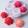 DIY Lotus Shape Candle Silicone Mold Handmade Scented Candles Craft Molds Flower Shape Plaster Resin Casting Mould Home Decor. 