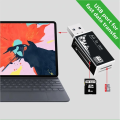 Alloy Card Reader 4 Ports USB2.0 Micro SD TF M2 MS Pro Duo MMC SDHC DV Phone Camera Memory Card Adapter with LED Indicator. 