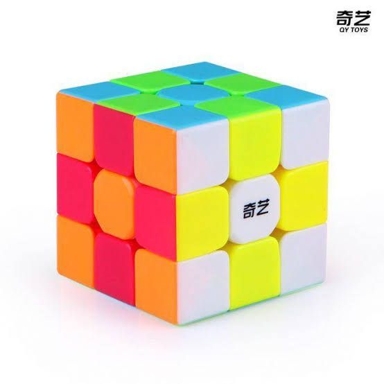 Qiyi Warrior S Rubiks Cube 3x3 Stickerless Magic Speed Cube 3x3 Puzzle Toys Educational Brain Activity For Kids And Adults To Solve Problems