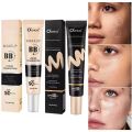 O'CHEAL's BB+ Liquid Foundation and Color Correcting Full Coverage Cream duo. Designed for all skin types, this set delivers SPF 50+ protection, deep hydration, and a smooth, oil-free finish that lasts all day. 