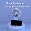 Minimalist Handheld Fan Lightweight 3 Wind Speeds Mini Fan Rechargeable Long-lasting Stand Fan for Daily Use. 