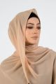 Plain Chiffon Georgette Hijab Stoller Scarf-Multicolor Stoller For Girls and Womens. 