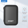Eaget 2.5 Inch HDD Box Bag Case Portable Hard Drive Bag for External Portable HDD Box Case Storage Protection Black.