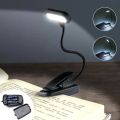 Mini LED Book Lights Eye Protection Reading Lights Clip-On Desk Table Lamp Battery Powered Adjustable Flexible For Bedroom Study. 