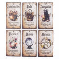 Wise Witch Oracle Cards A 20-Card Deck High Quality Tarot Leisure Entertainment Family Gatherings Board Game Cards 12x7cm. 