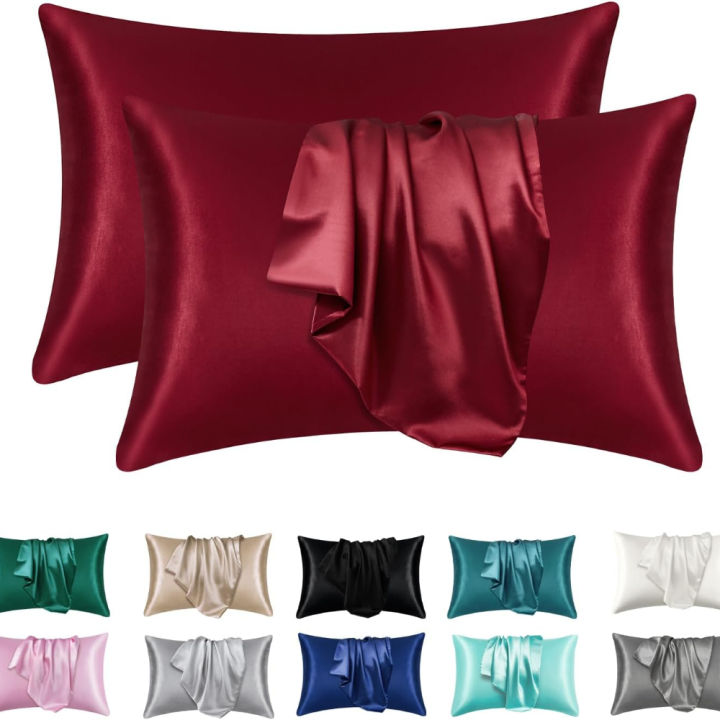 2%20Pack%20Satin%20Pillowcase%20for%20Hair%20and%20Skin,%20Silk%20Satin%20Pillowcase%20,%20Queen%20Size%20Pillow%20Cases%20Set%20of%202,%20Silky%20Pillow%20Cover%20-%20Image%205