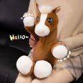22cm Cute Big Eyes Horse Plush Dolls Soft Catton Stuffed Animal High Quality Plush Toys Classic Birthday Gift For Childrens. 