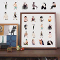 60PCS Anime Naked Muscle Man Stickers DIY Stickers Scrapbooking Phone Luggage Skateboard Waterproof Decals.