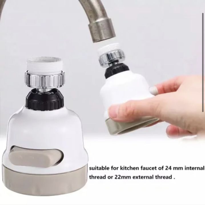 360 Degree Adjustable Tap Plastic Faucet Water Saving Pressurized Sprayer Detachable Kitchen Tap Head For Washroom Tap Device