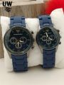 Pair Watches For Couples | Pack of 2 Couple Rubber Chain Watch  | Couple Watches | high quality | black Color. 