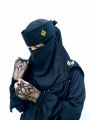 Premium Pendant Niqab with Lace and Tassel - Fashionable, Unique Design, Comfortable Fit. 