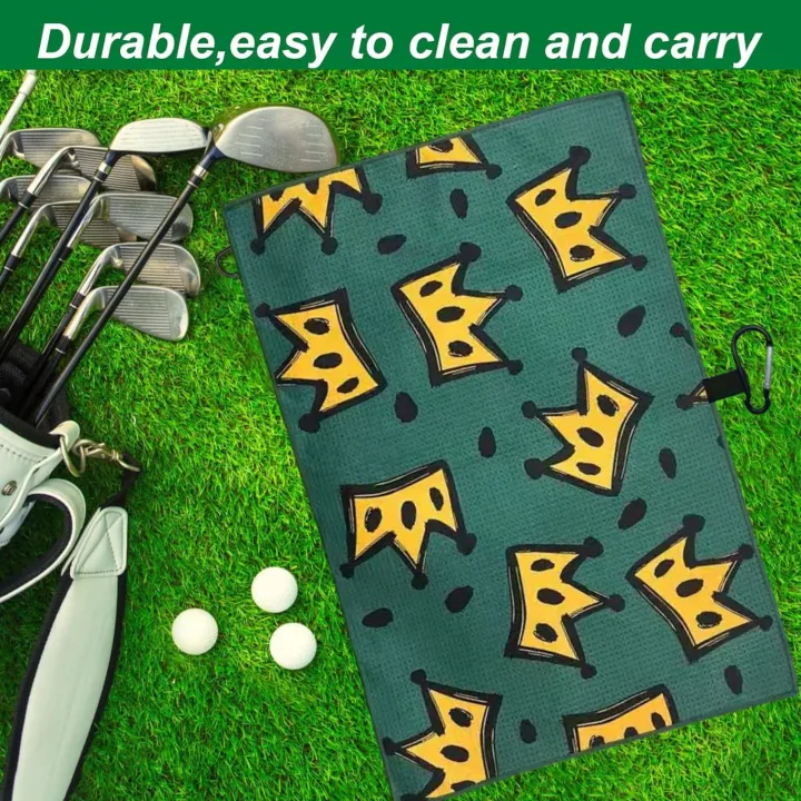 Stylish%20Printed%20Golf%20Towel%20%20Large%20Size%20Quick%20Dry%20Super%20Absorbent%20Waffle%20Fabric%20Quick%20Clean%20Machine%20Washable%20Suitable%20Golf%20Bags%20-%20Image%205