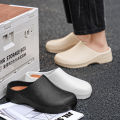 Men Sandals Garden Clogs Waterproof Anti-Slip Oil-Resistant Chef Shoes Comfortable Slippers Women Workers Outdoor Fishing Shoes. 