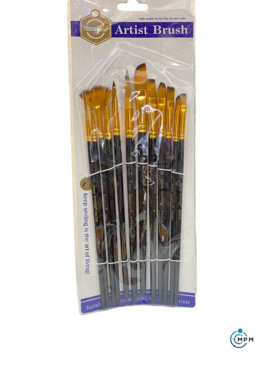 Keep Smiling A6308 Mix 12Pcs Artist Brush Set | Daraz.pk