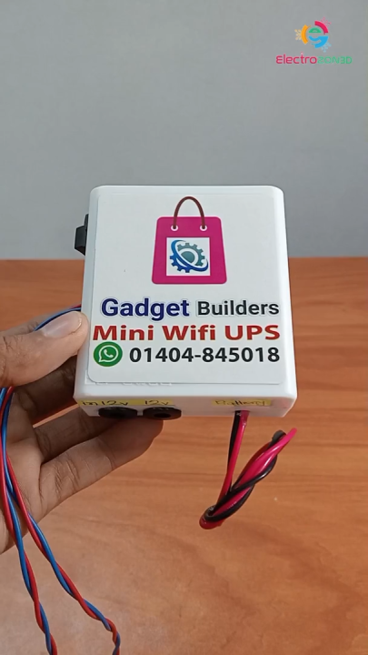 Mini Ips-Ups for Wi-Fi Router & Onu | Output 5-9-12-12V - Fix Output Voltage Power Supply For Your Devices |