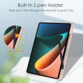 360 ° rotating clear back flip case cover Xiaomi pad 5/pad 6 with pen holder use for Xiaomi pad 5 / Xiaomi pad 6 luxury leather case Smart with pencil holder (11.0). 