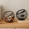 1pc Creative Iron Coffee Capsule Organizer Fruit Snack Storage Rack Multifunctional Hollow Pod Diagonal Basket Household Goods.