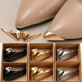 High-heeled Shoes Toe Cap Protection Prevent Wear and Scratches Shoes Compact Size Fashion Gold Silver Black Shoes Accessories. 