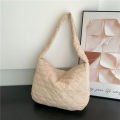 Fashion new pure color cloth single shoulder messenger bag. 