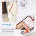 10pcs Sewing Hemming Clips Stainless Steel Hemming Clips Metal Crimping Clip Fabric Measuring Ruler DIY Sewing Clip Tools. 
