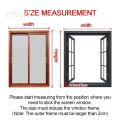 Zipper Mosquito Window Screen, Self-Adhesive Insect Net, Transparent Mesh Fly Screen, Easy Remove Washable Window Net for Home.