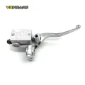 UNIVERSAL Motorcycle Brake pump Front Wheel Cylinder Disc Brake Hydraulic Pump Assy Motorbike Up Pump Level 125cc silver. 