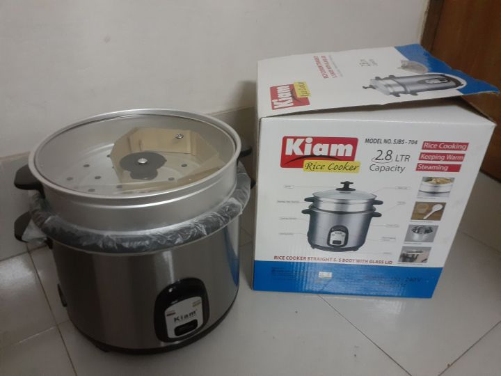 kiam rice cooker 2.8 ltr double pot