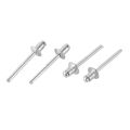 50pcs Open End Rivets Aluminum Decoration Pull Nail 2.4mm/3.2mm/4mm/4.8mm Lightweight Corrosion-resistant for DIY Accessories. 
