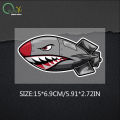 Interesting Bomb Flying Tiger Shark Mouth Car Stickers Windshield Bumper VAN Sunscreen Custom Printing Vinyl Decals Decorative. 