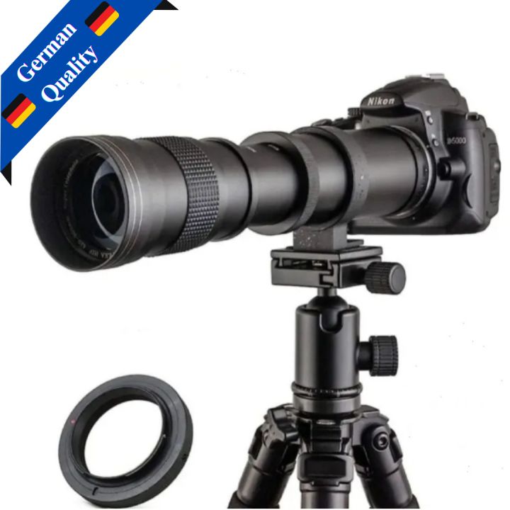 JINTU 420-800mm Telephoto Zoom Lens with Manual Focus for Nikon DSLR  Cameras – Compatible with D5600, D5100, D5200, D5300, D5500, D5400, D7200, 