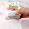 1PC KW－TRIO 5/6 Hole Punch, 2 Sheet Paper Hole Puncher Cute Candy Color Mini Portable Puncher, Office Assistant DIY Projects. 
