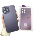 Ag Frosted matte glass back cover with lens protector for iphone 12 pro. 