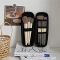 Black Cosmetic Storage Bags Waterproof Double Zipper Makeup Brushes Case Women Bag Portable Travel Brush Holder Pen case Box. 