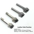 Leather Craft Oblique Flat Cut Hole Punches 3.38/3.85/3.0/2.7mm French Style Oblique Flat Chop Leather Stitching Punch Tool. 