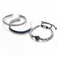 Luxury Set Men Bracelet Stainless Steel Handmade Rope Bangles Men Eagle Bracelets With Tigereye Natural Stone Gift Accessories. 