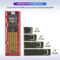 NVME Enclosure Type C USB 3.1 10G Adapter Case SSD M2 NVME External Case NVME USB SSD Enclosure Aluminium M.2 Case Box Tool Free.