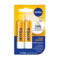 NIVEA Sun Caring Lip Balm Sticks with SPF 30, Duo Pack (2 x 4.8 g)(Imported from Canada). 