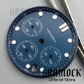GRAMOCK 31mm Watch Modified Accessories VK63 Quartz Watch Dial 4 Hour's Date Window Luminous For VK63 VK64 Chronograph Movement. 