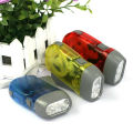 Portable  Hand Pressing Dynamo Crank Power Wind Up LED Flashlight Manual Electricity Generation Energy Saving For Home Outdoor. 