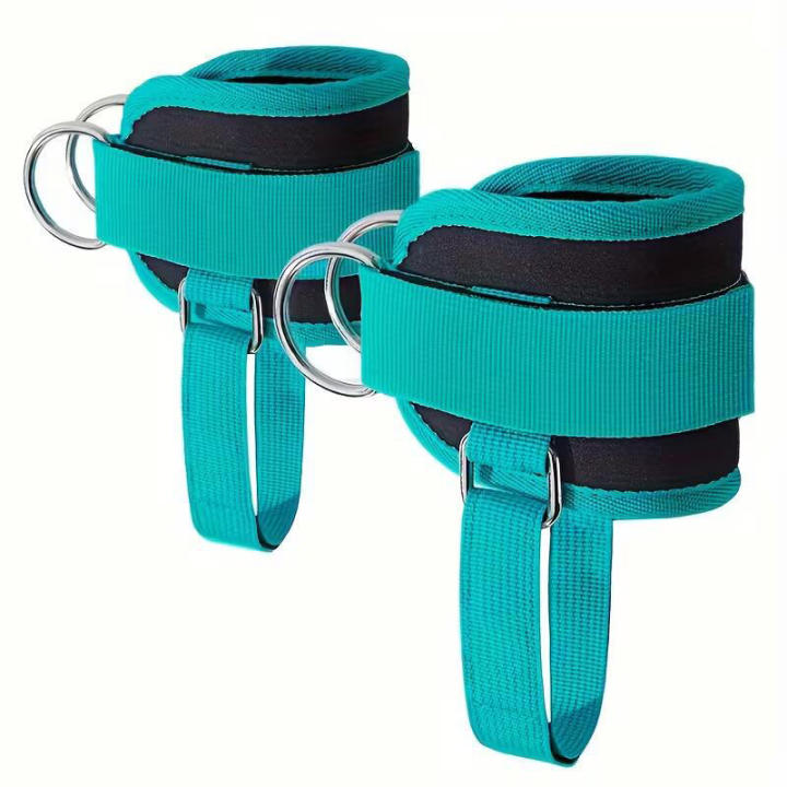 2Pcs%20Adjustable%20Cable%20Ankle%20Straps%20With%20Double%20D-Ring%20For%20Gym%20Workouts%20Glute%20Leg%20Strength%20Training%20Support%20Sport%20Ankle%20Cuffs%20NEW%20-%20Image%207