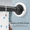 Pole Hanger Holder Anti-falling Round Rod Rod Curtain Door Curtain Shower Curtain Rod Useful Anti-slip Paste Hook. 