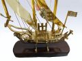 Table Decor Wooden Brass San Felipe Ship Luxurious Decorative Ship Figurine 13 Inch. 