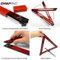 Car Triangle Reflective Tripod Safety Hazard Foldable Stop Sign Emergency Breakdown Warning Reflective Sticker Car Accessories.