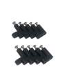 10 PCs plastic bracket L-shaped game parts (black) motherboard bracket PCB type L-shaped stand Holder. 